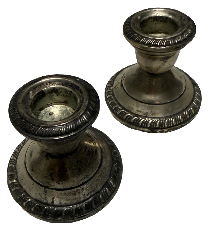 Home Decorators Inc. Sterling Candle Holders - 366g