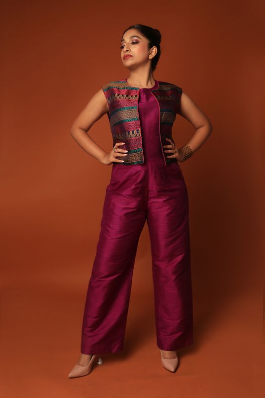Plum Perfect Power Play jumpsuit