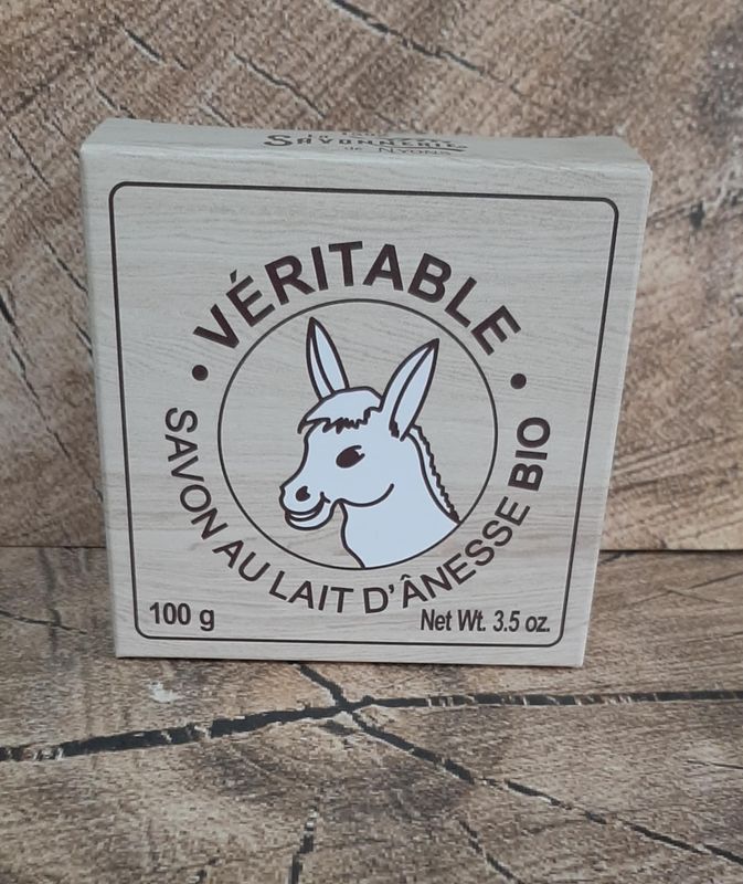 Savon rond au lait d ' ânesse bio