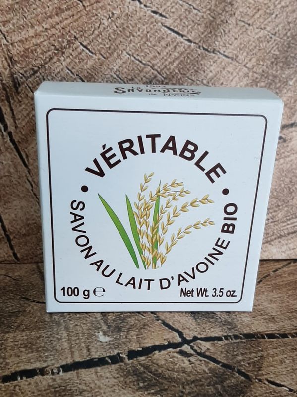 Savon rond au lait d ' avoine bio