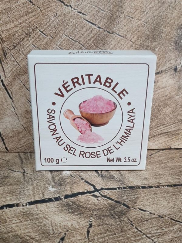 Savon rond au sel rose de l Himalaya