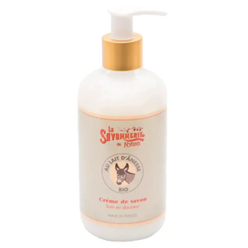 crème de savon au lait d'ânesse