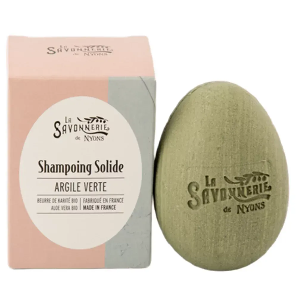 Shampooing solide à l'argile verte
