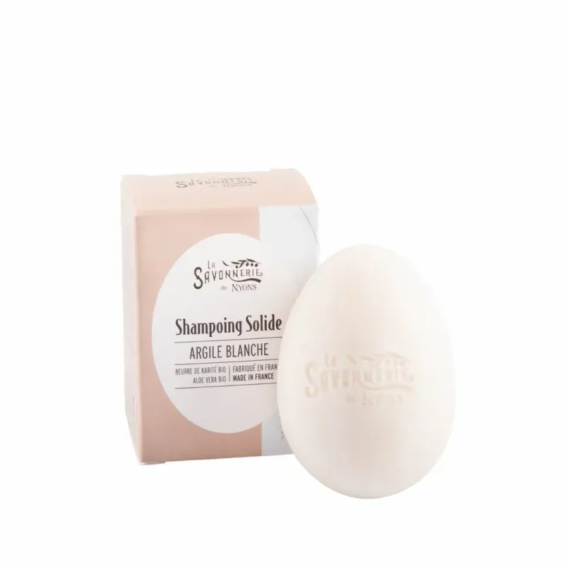 Shampooing solide à l'argile blanche