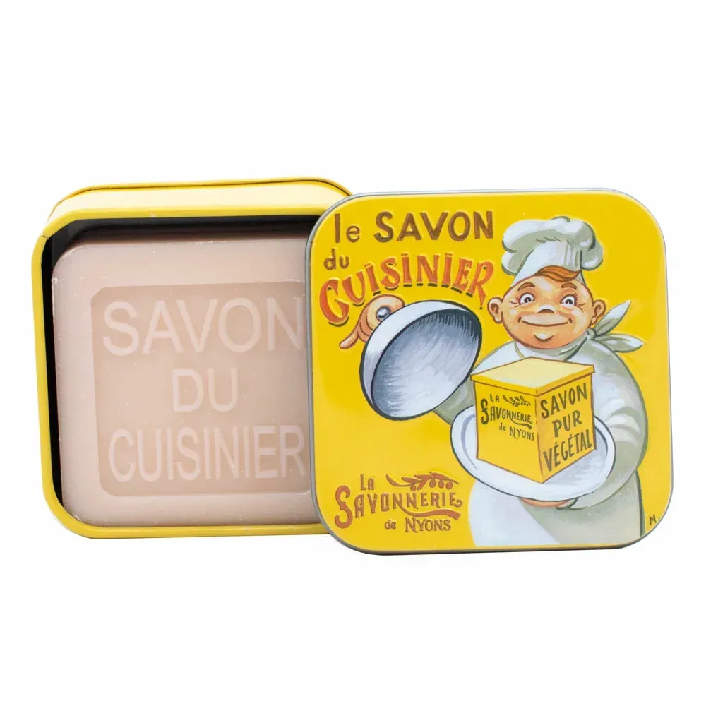 Savon du cuisinier dans sa boîte en métal Savon du cuisinier dans sa boîte en métal