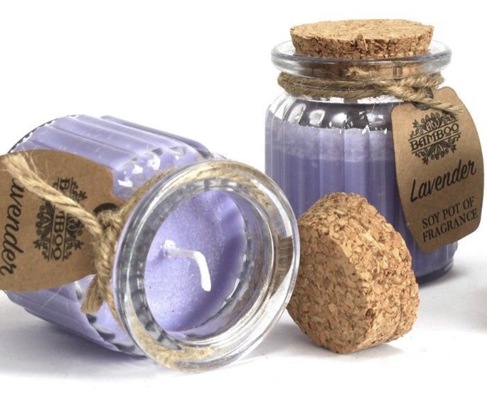 Bougie en pot à la Lavande
