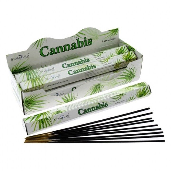 Boîte de 20 bâtonnets d'encens - Cannabis