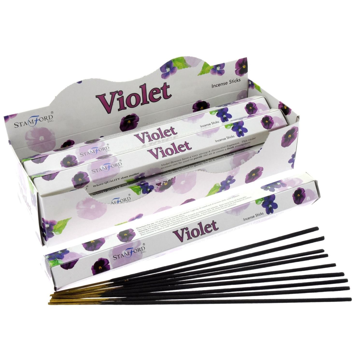 Boîte de 20 bâtonnets d'encens - Violette