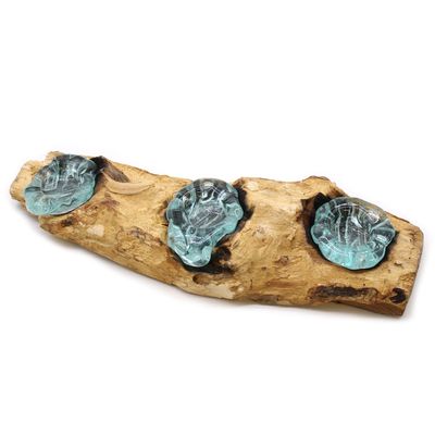 Bougeoir triple plat