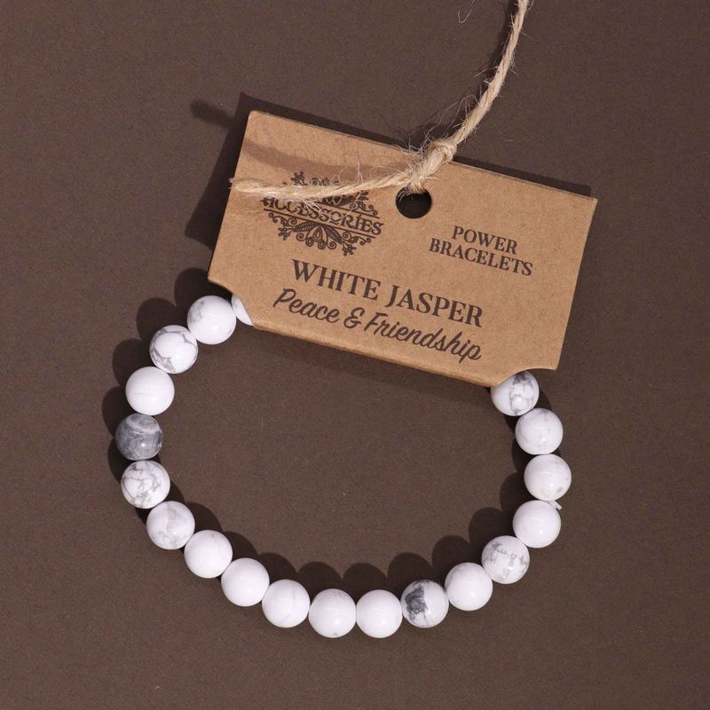 Bracelet - Jaspe blanc
