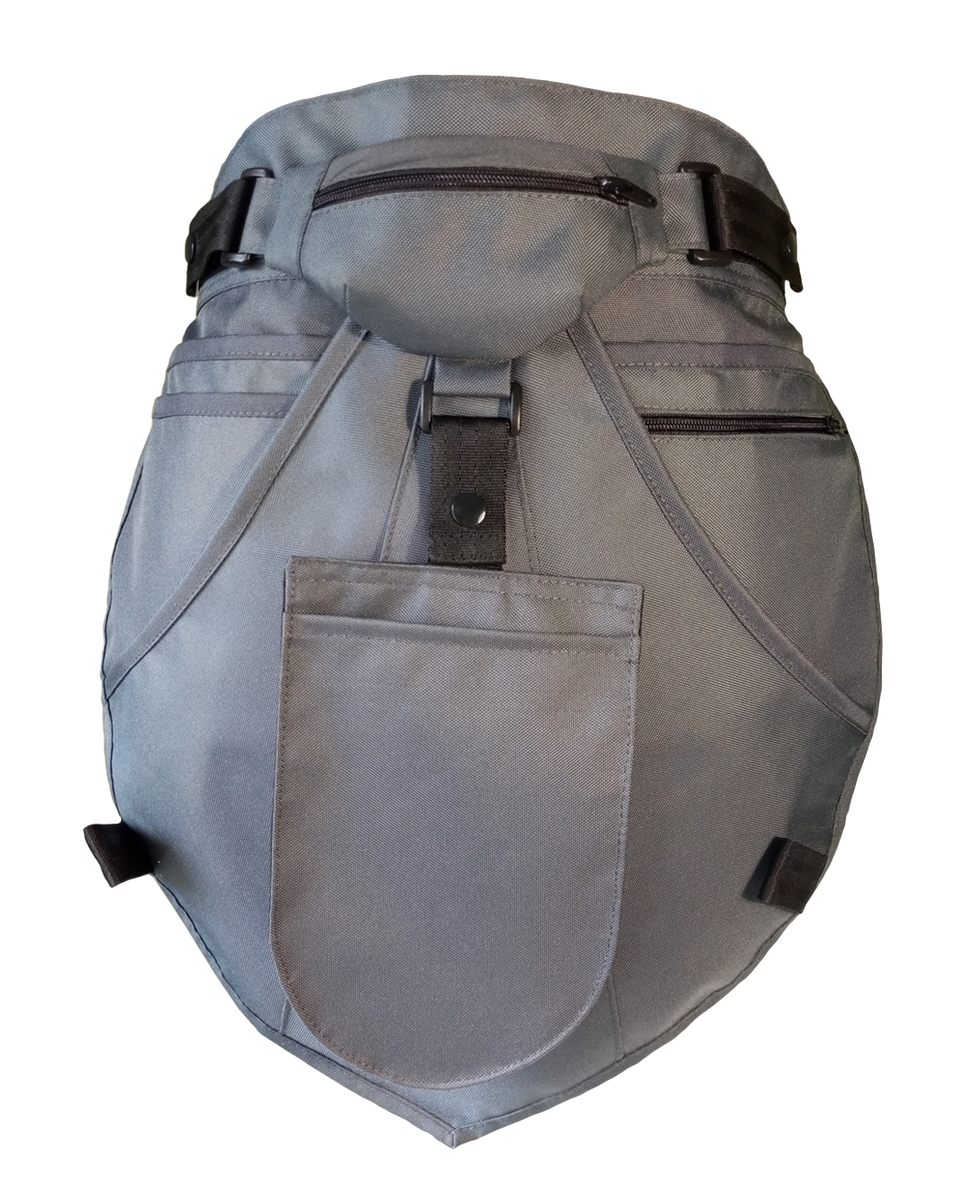 model ERB BASIC. Fartuch stajenny, kieszeń zbiorcza, 4 kieszonki, mini saszetka, rękawica, rozmiar L/XL, kolor szary