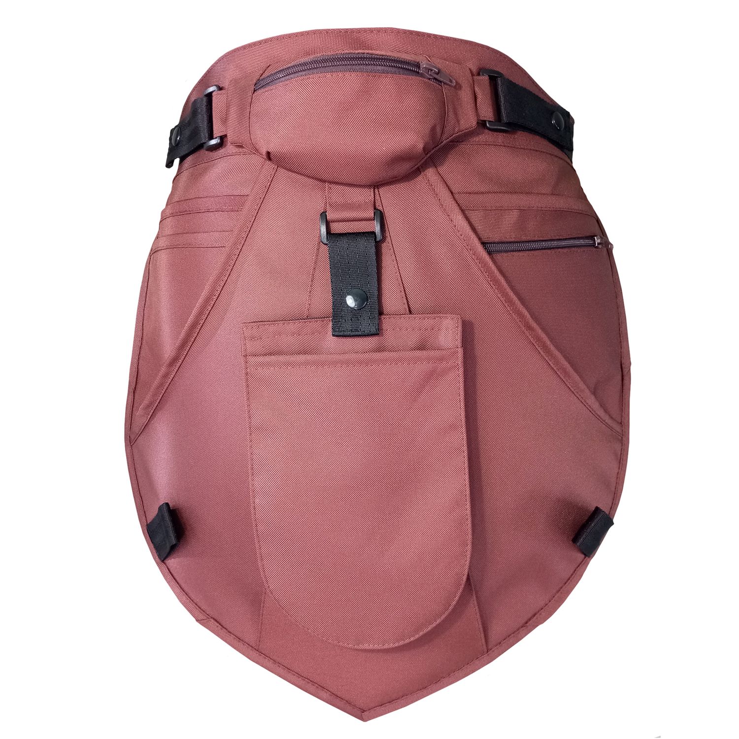 model ERB BASIC. Fartuch stajenny, kieszeń zbiorcza, 4 kieszonki, mini saszetka, rękawica, rozmiar L/XL, kolor brązowy jasny