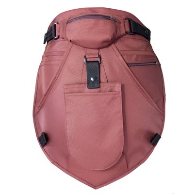 model ERB BASIC. Fartuch stajenny, kieszeń zbiorcza, 4 kieszonki, mini saszetka, rękawica, rozmiar L/XL, kolor brązowy jasny