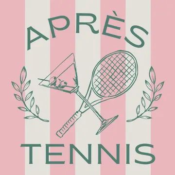 Tennis Cocktail Napkins | Apres Tennis