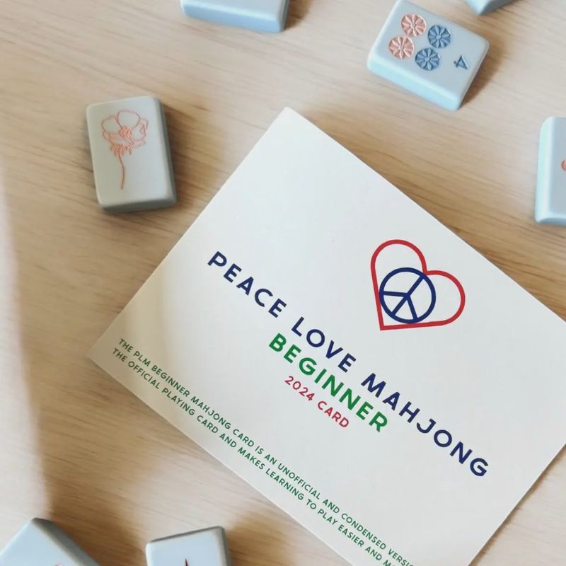 Beginner Peace Love Mahjong Card