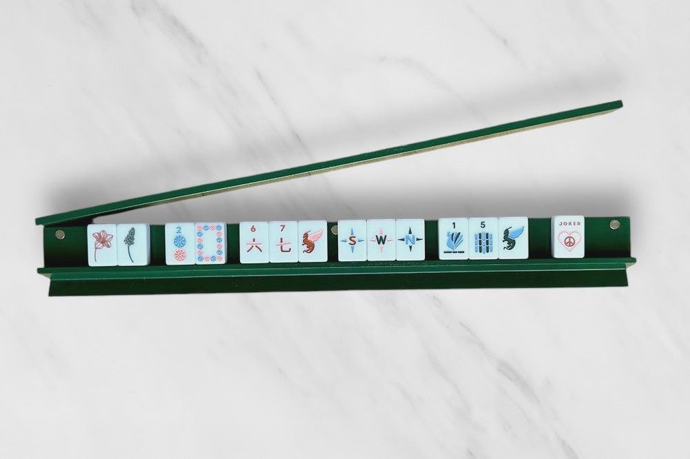 Mahjong Racks &amp; Pushers, Color: Dark Green