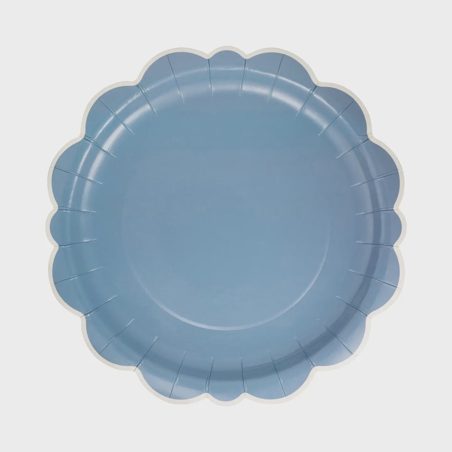 Blue Scalloped Edge 10” Plates