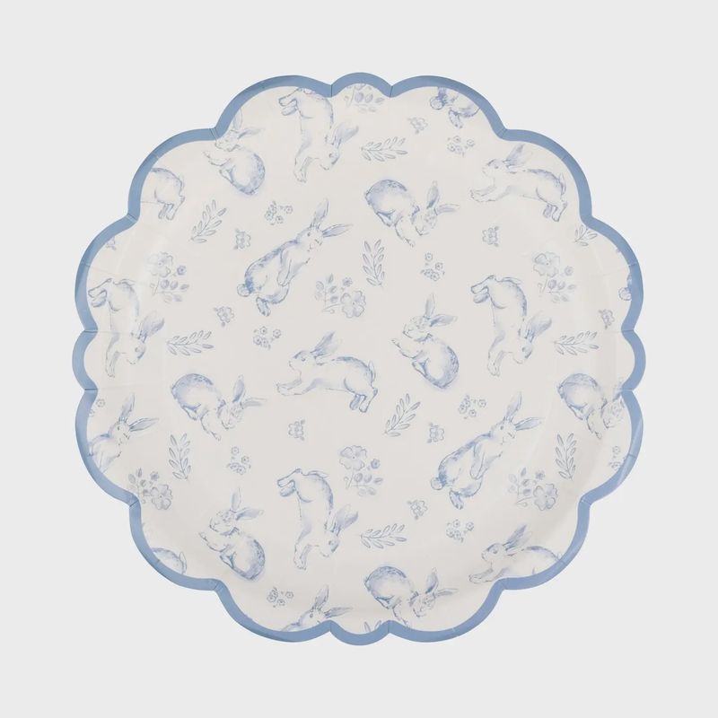 Bunny Toile 8” Plates