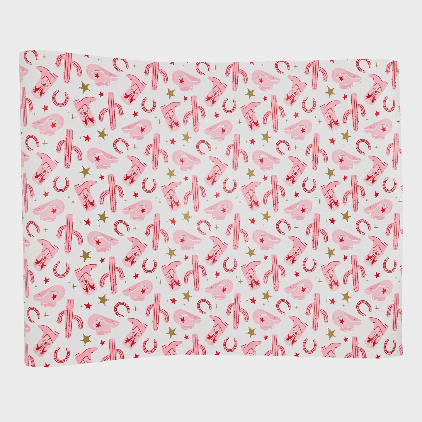 Disco Cowgirl Pattern Paper Table Runner