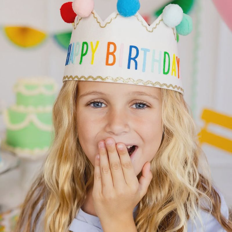 Happy Birthday Felt Crown