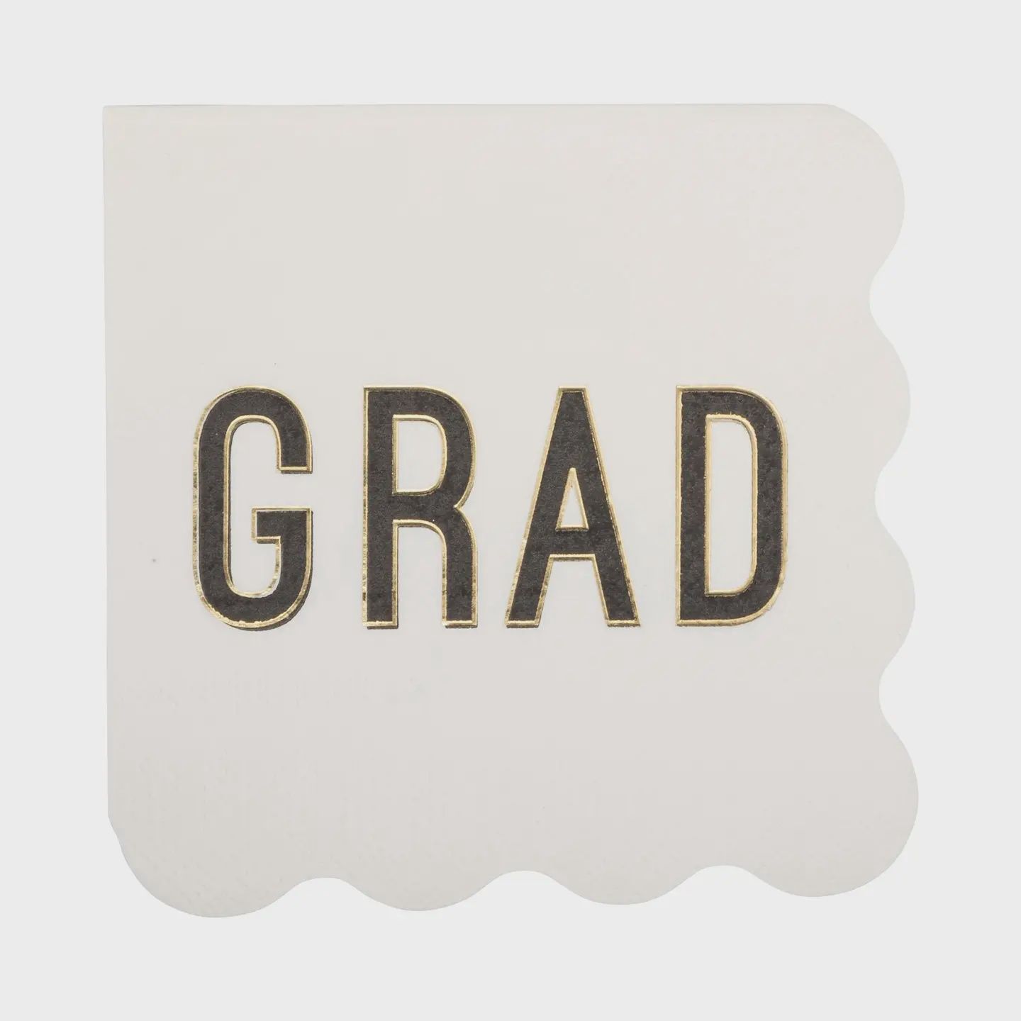 Scalloped Grad Cocktail Napkin
