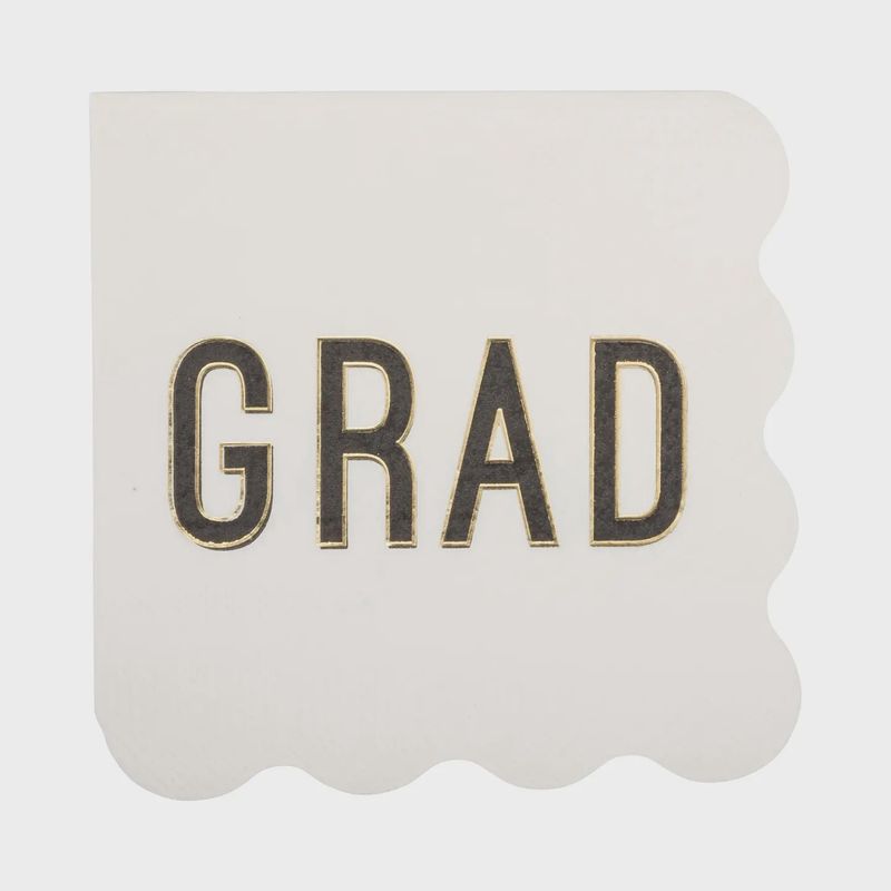 Scalloped Grad Cocktail Napkin