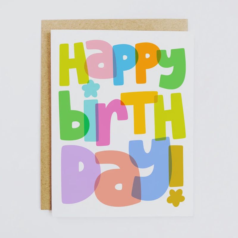 Rainbow Birthday Card