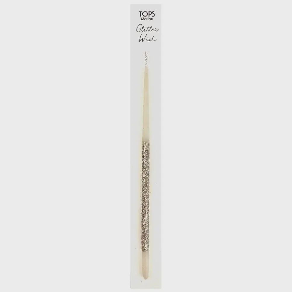 Glitter Wish 6&quot; Beeswax Candle