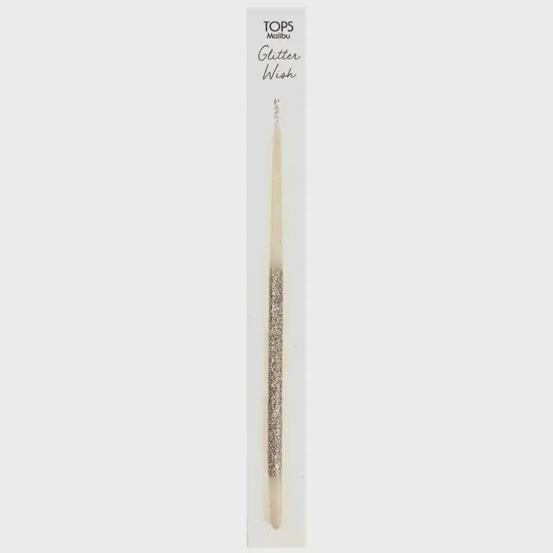 Glitter Wish 6&quot; Beeswax Candle