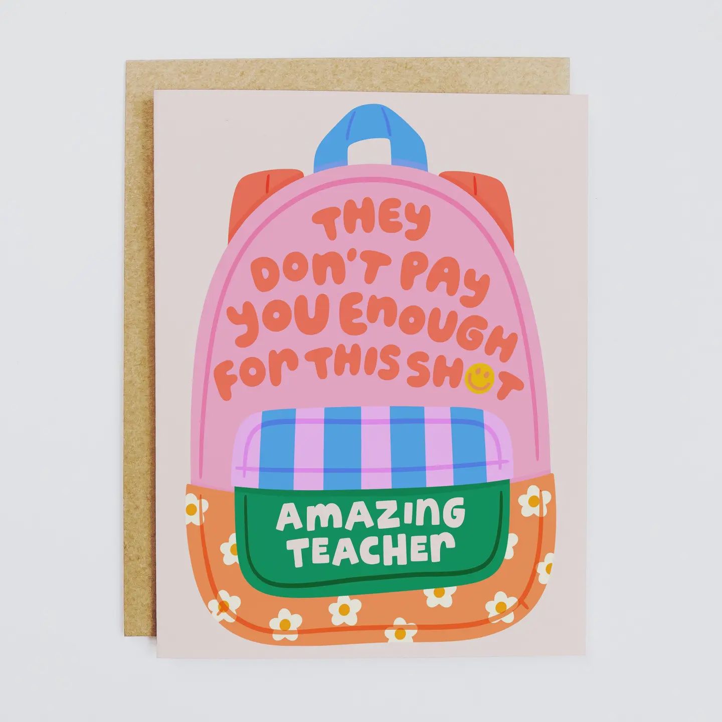 Amazing Teacher Pay Greeting Card