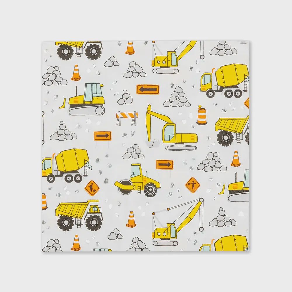 Under Construction Large Napkins