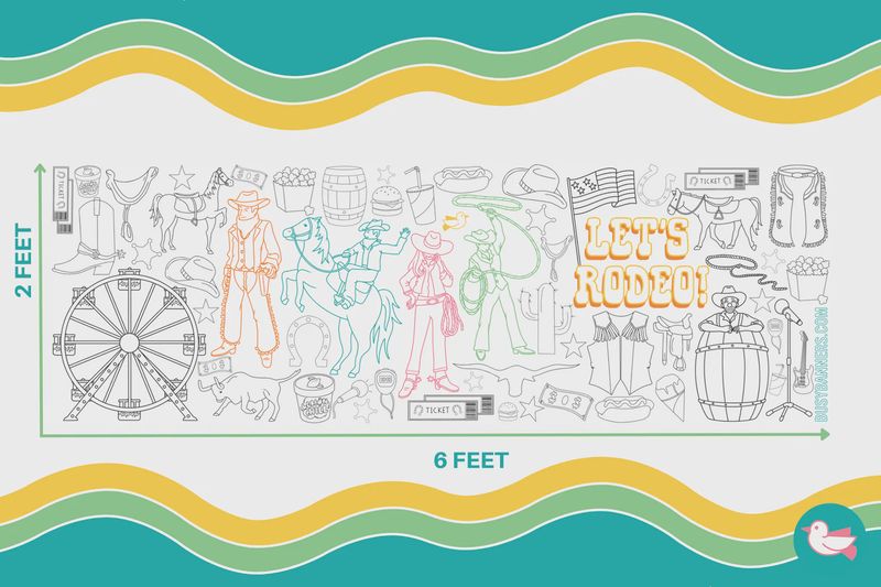 Rodeo Coloring Banner