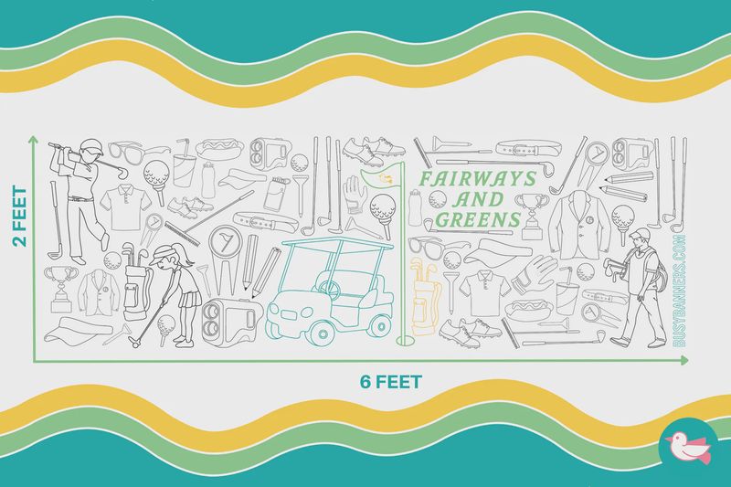 Fairways &amp; Greens Coloring Banner