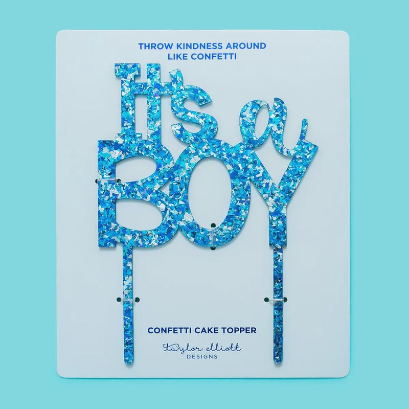 &quot;It&#39;s A Boy&quot; Cake Topper