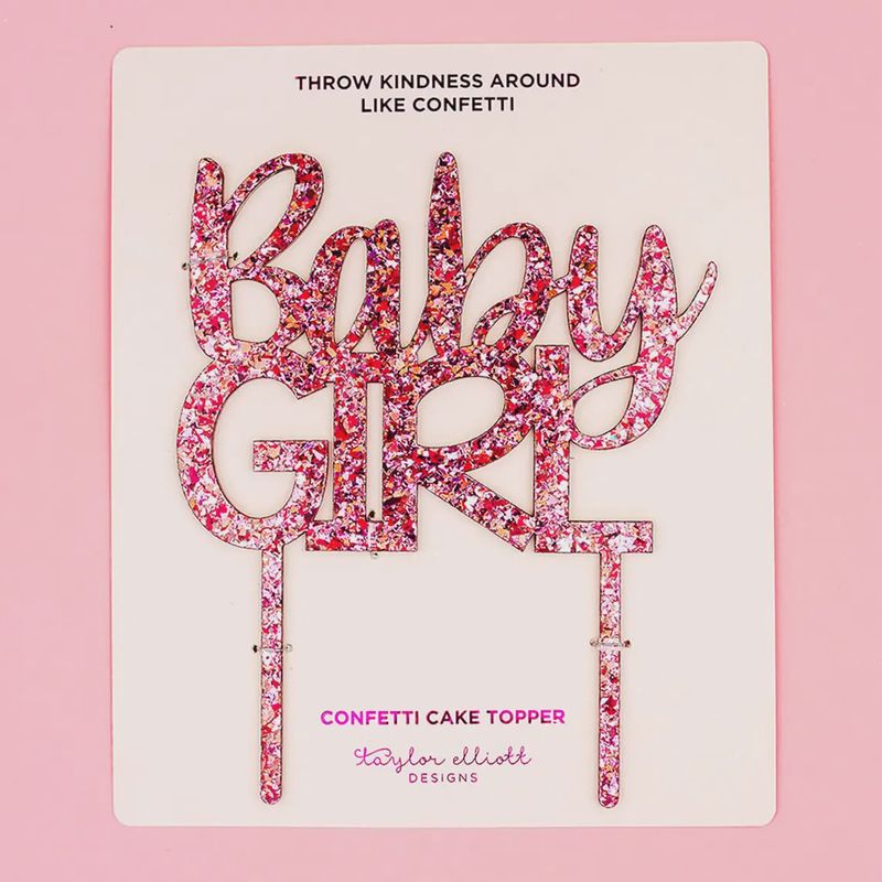 &quot;Baby Girl&quot; Cake Topper