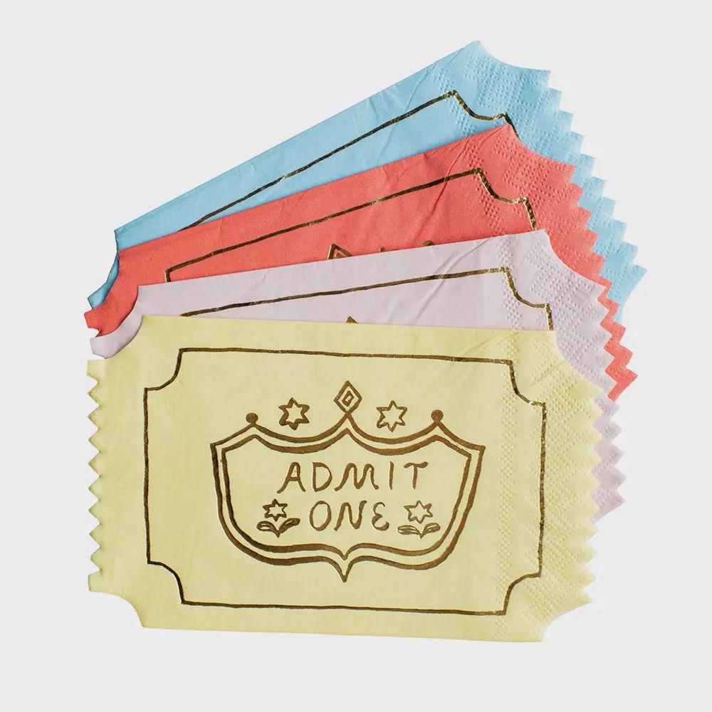 Off to the Fair &quot;Admit One&quot; Napkins
