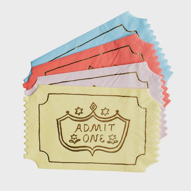 Off to the Fair &quot;Admit One&quot; Napkins