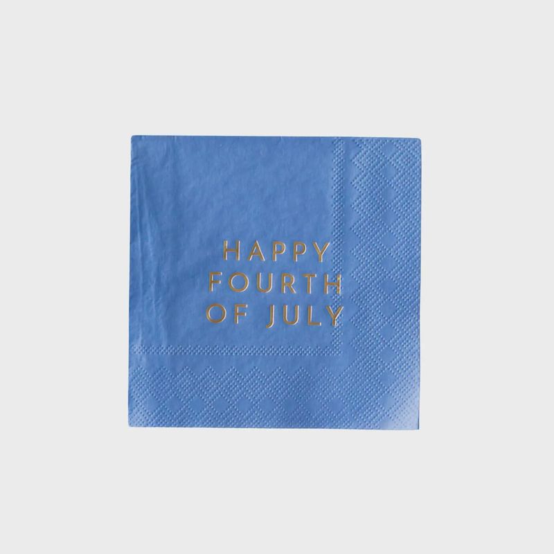 HAPPY 4TH OF JULY COCKTAIL NAPKINS