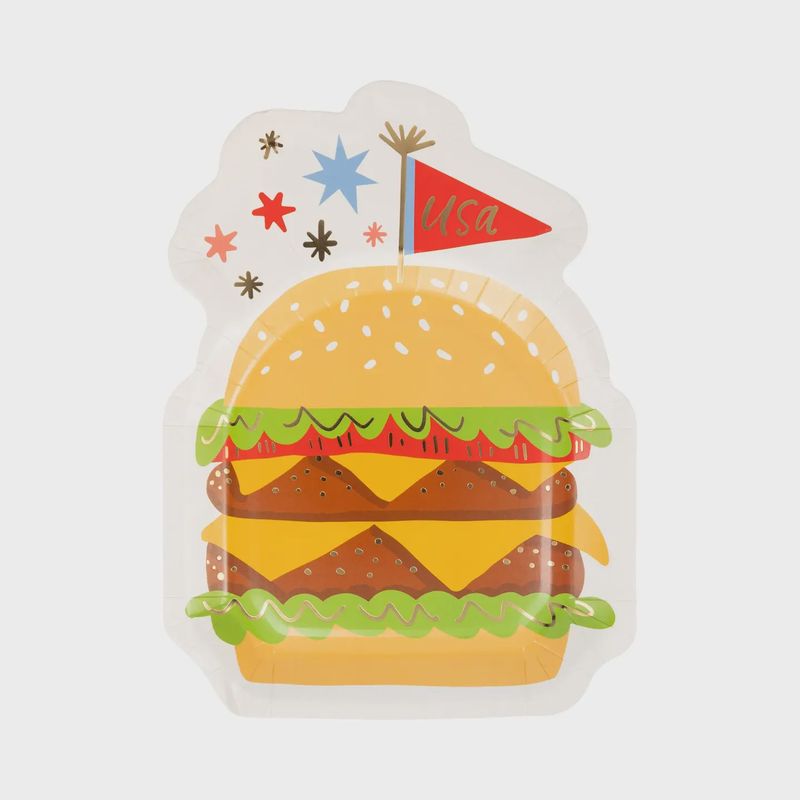 Burger Shaped Plate