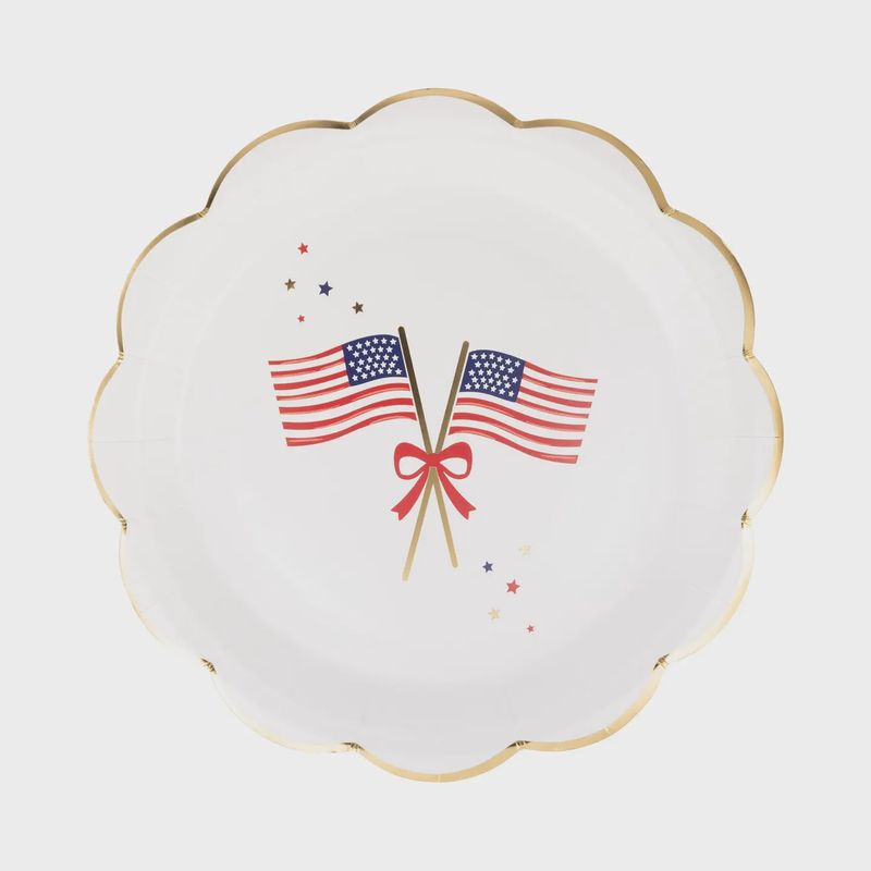 Flags Round Plate