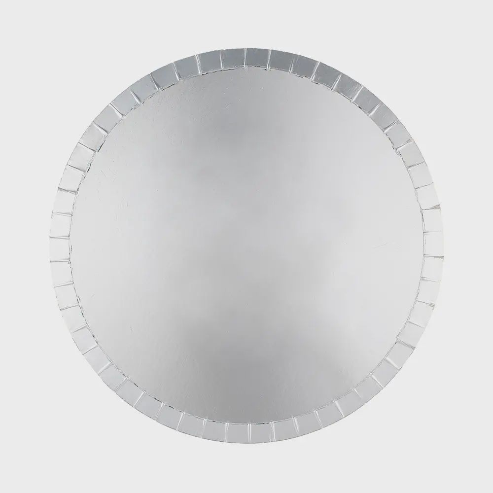 Shades Metallic Dessert Plates, Color: Silver
