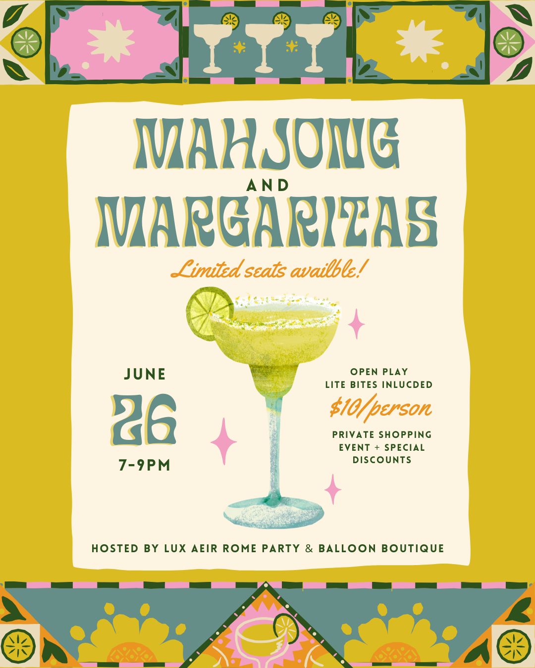 Mahjong &amp; Margaritas