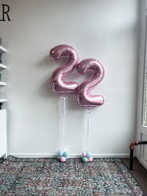 Helium Number Balloon