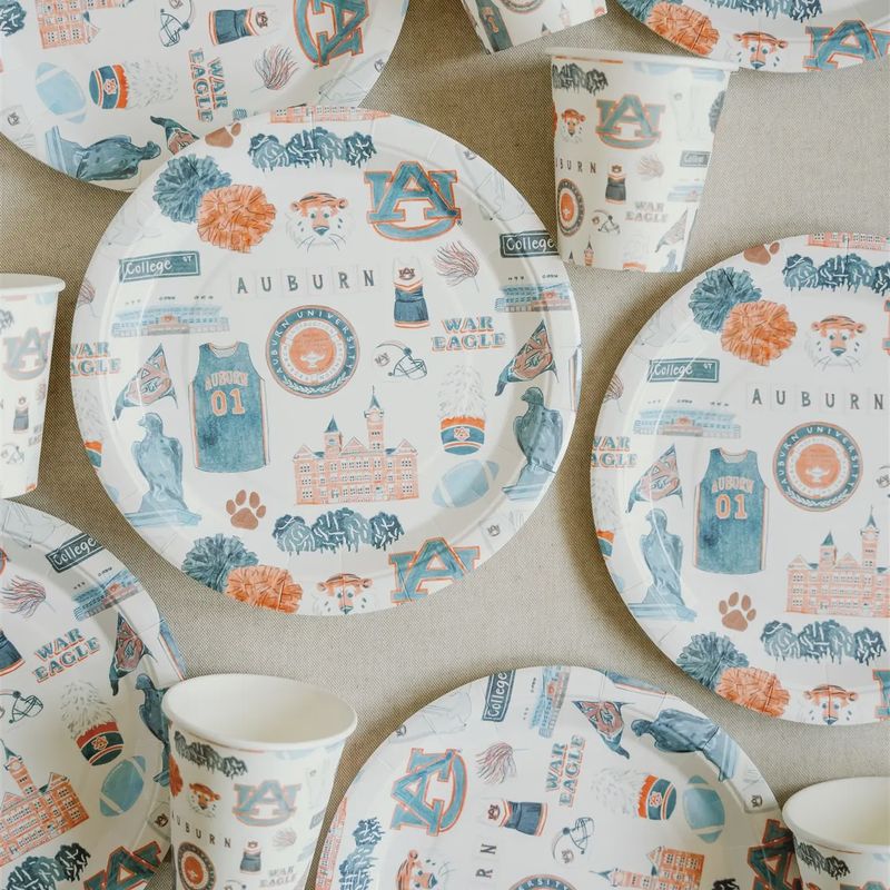 Auburn University Paper Plates