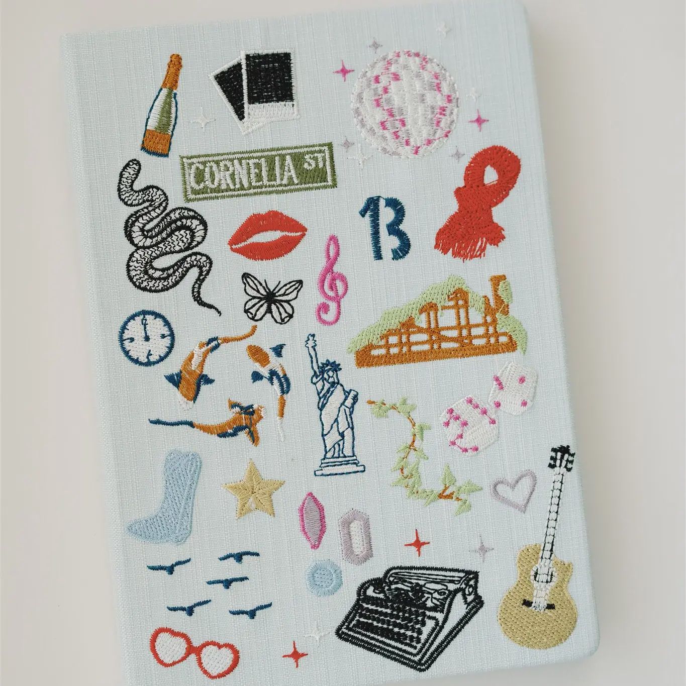 Embroidered Taylor Swift Hardcover Notebook