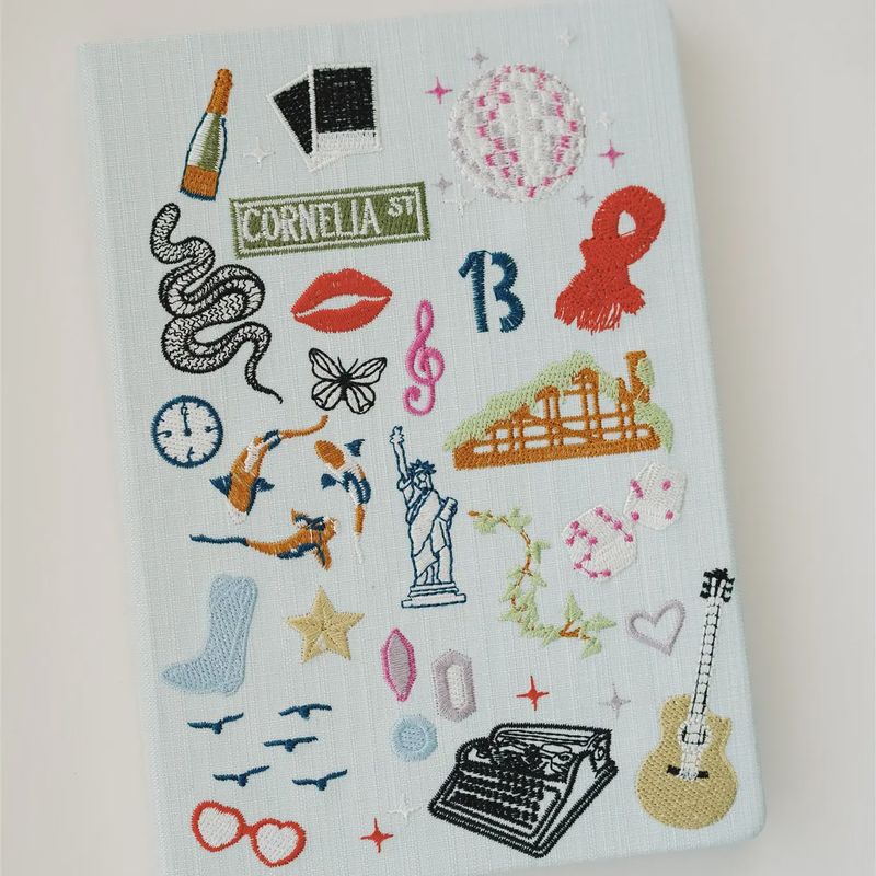 Embroidered Taylor Swift Hardcover Notebook