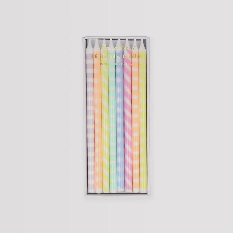 Pastel Patterned Candles