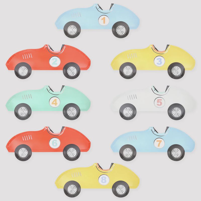 Race Car Plates