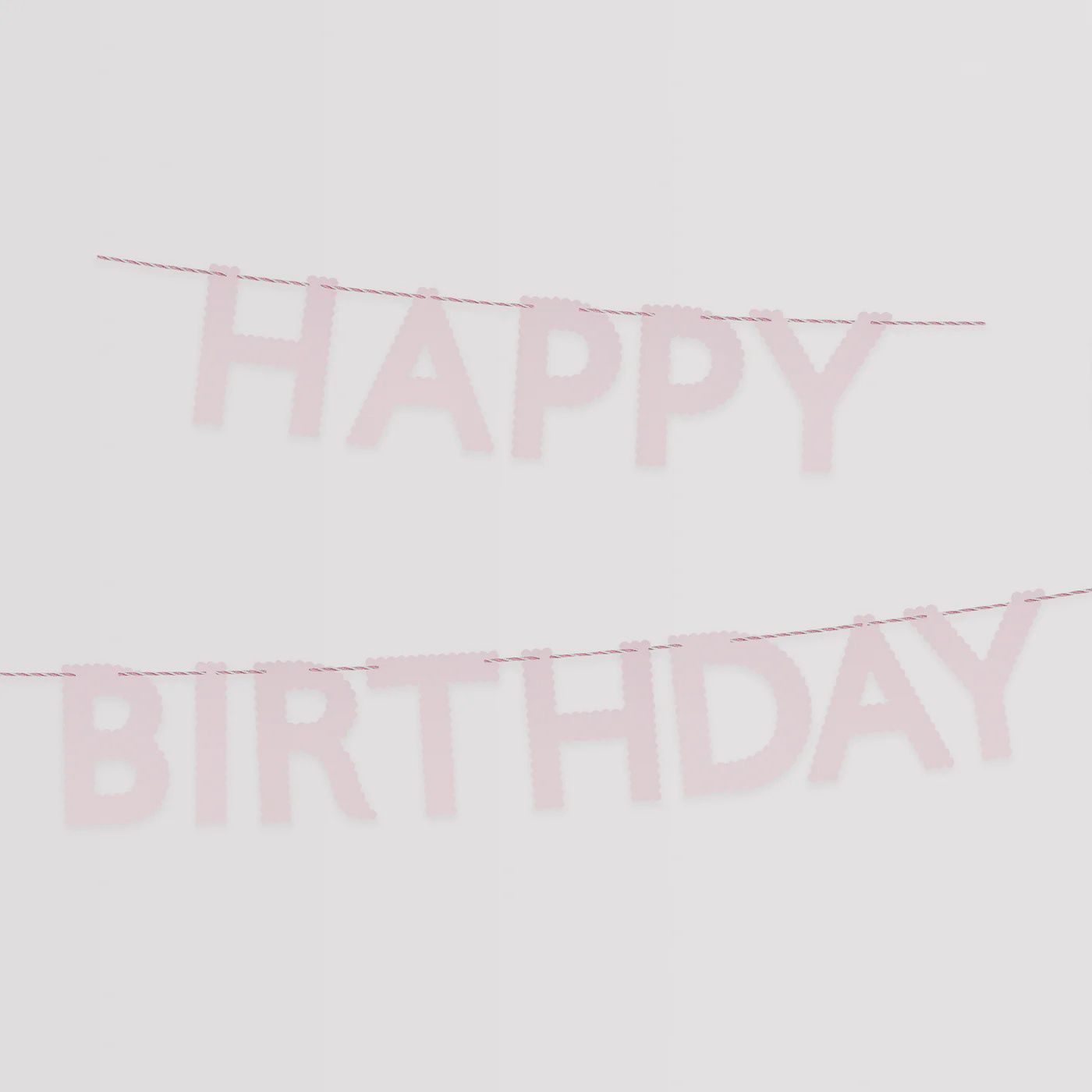 Pink Happy Birthday Garland