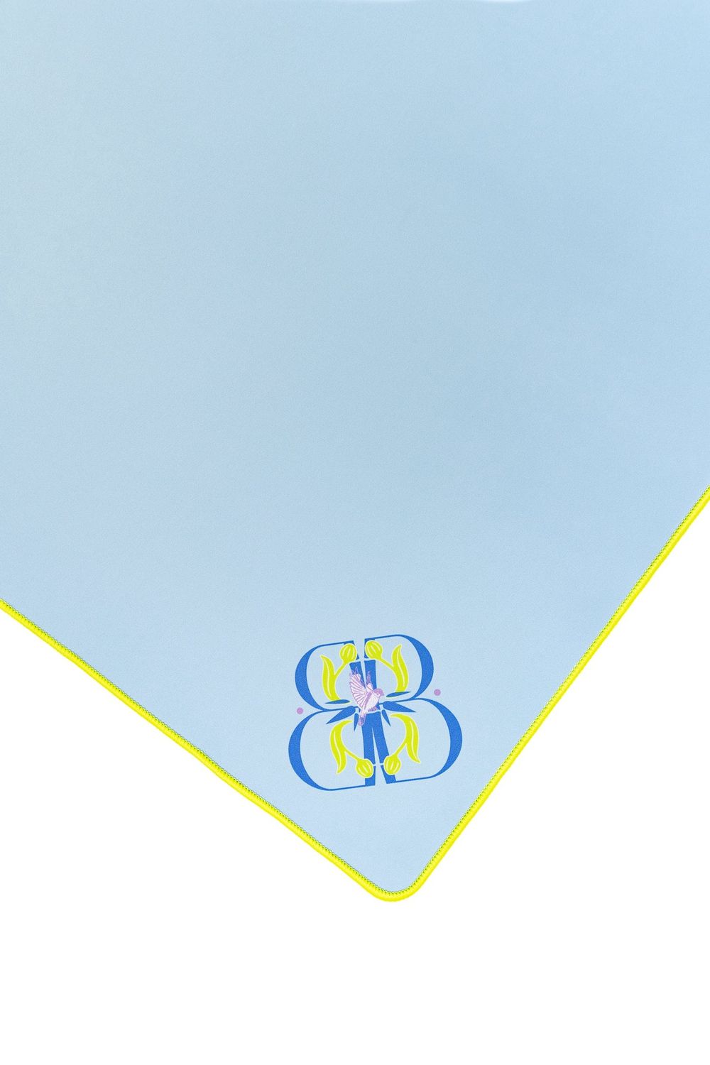 East Meets West Neoprene Mahjong Mat, Color: Soft Blue